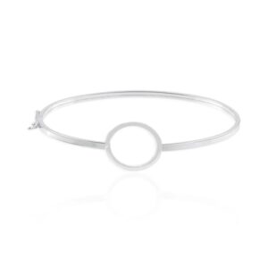 Bracelete liso Detalhe Circulo