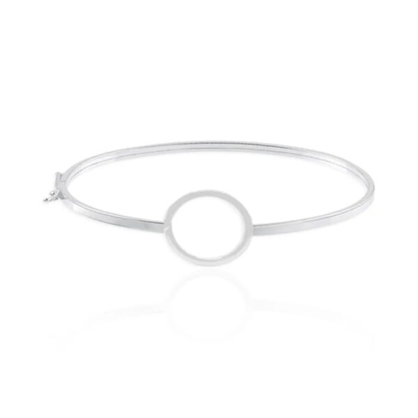 Bracelete liso Detalhe Circulo