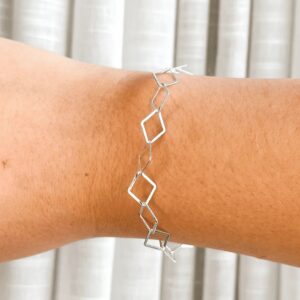 Pulseira Elo Losango Liso