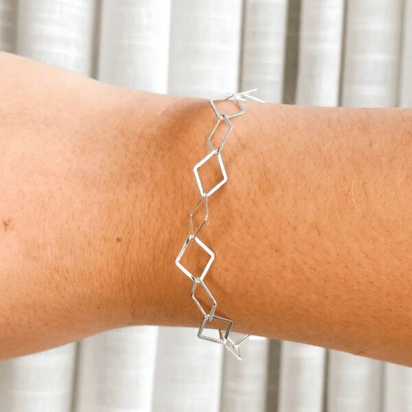Pulseira Elo Losango Liso