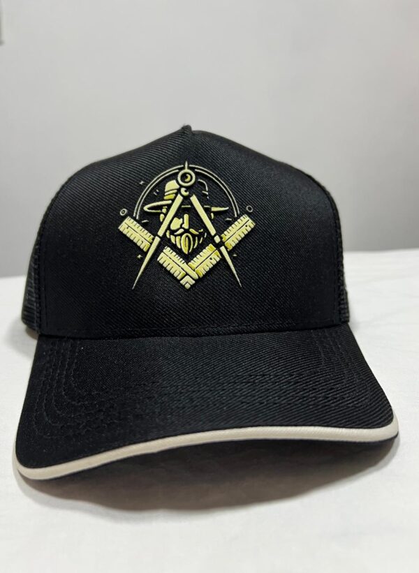 Boné Trucker Tela  Preto