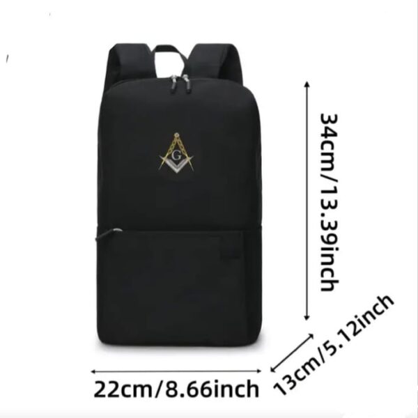 Mochila Preta Unissex Moderna - Image 2