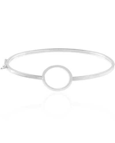 Bracelete liso Detalhe Circulo